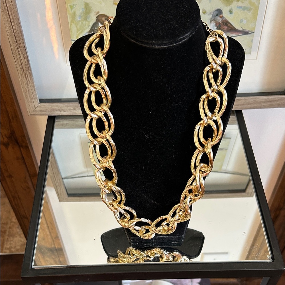 Bold Gold-Tone Chain Necklace - Picture 1 of 5